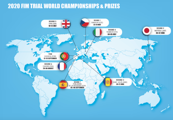 www.trial-club.com, net magazine moto trial : Calendrier du championnat