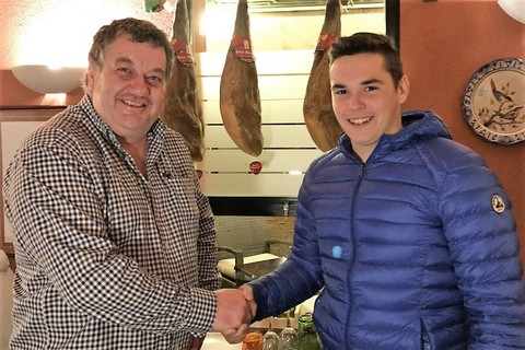 Rudi avec Pierre Sauvage qui a couru sous ses couleurs