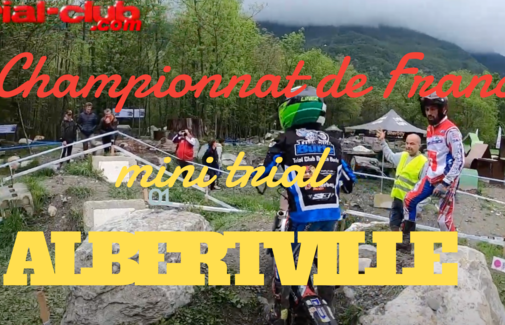 Championnat de France mini trial à Albertville , vidéo