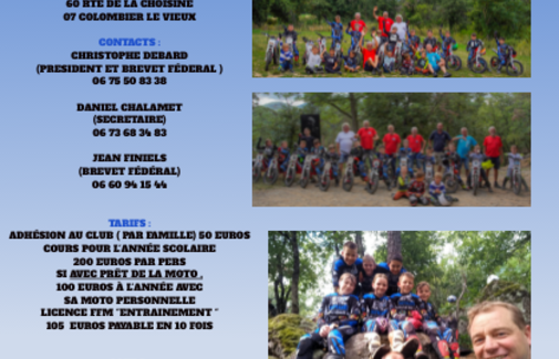 Journée découverte du trial au Trial Club de La Burle