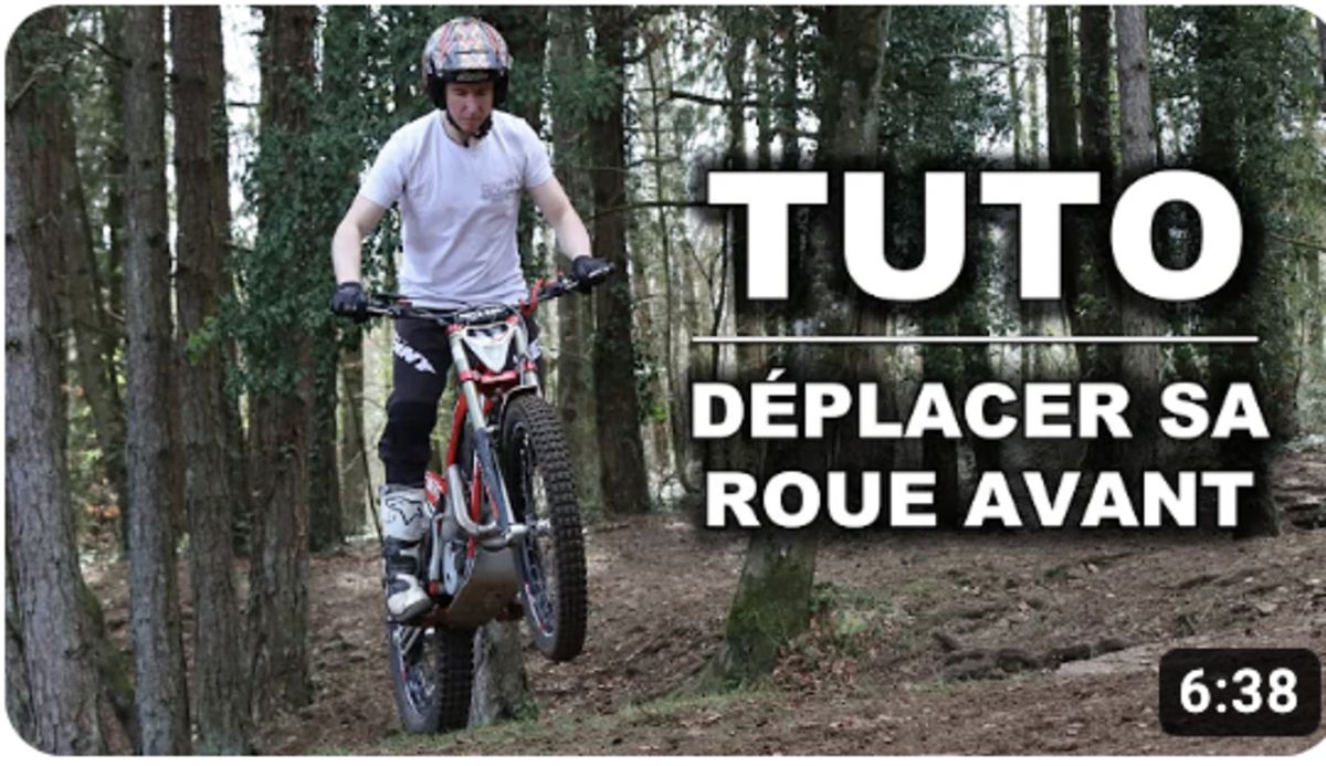 www ial club net magazine moto trial Tuto debutant Deplacer la roue avant