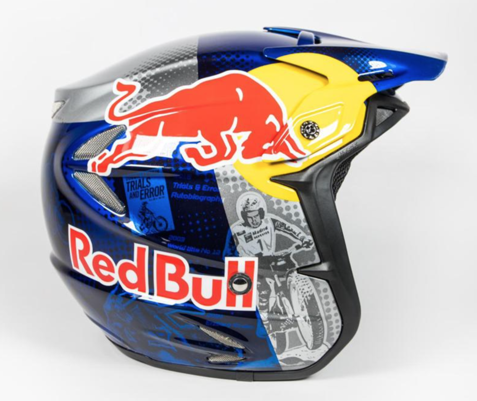 Casco trial shop red bull